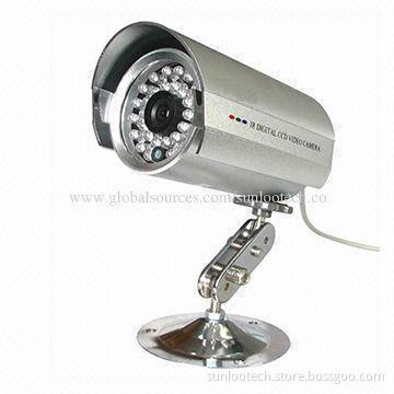 IR waterproof CCTV camera, 1/3'' CMOS 1200TVL Display, IP66 level
